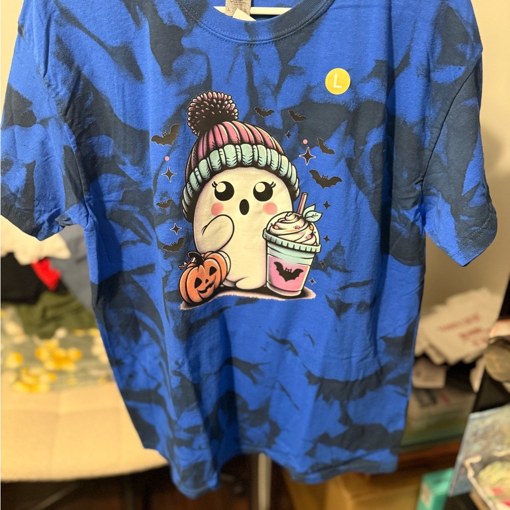 Blue Ghost Graphic T-Shirt